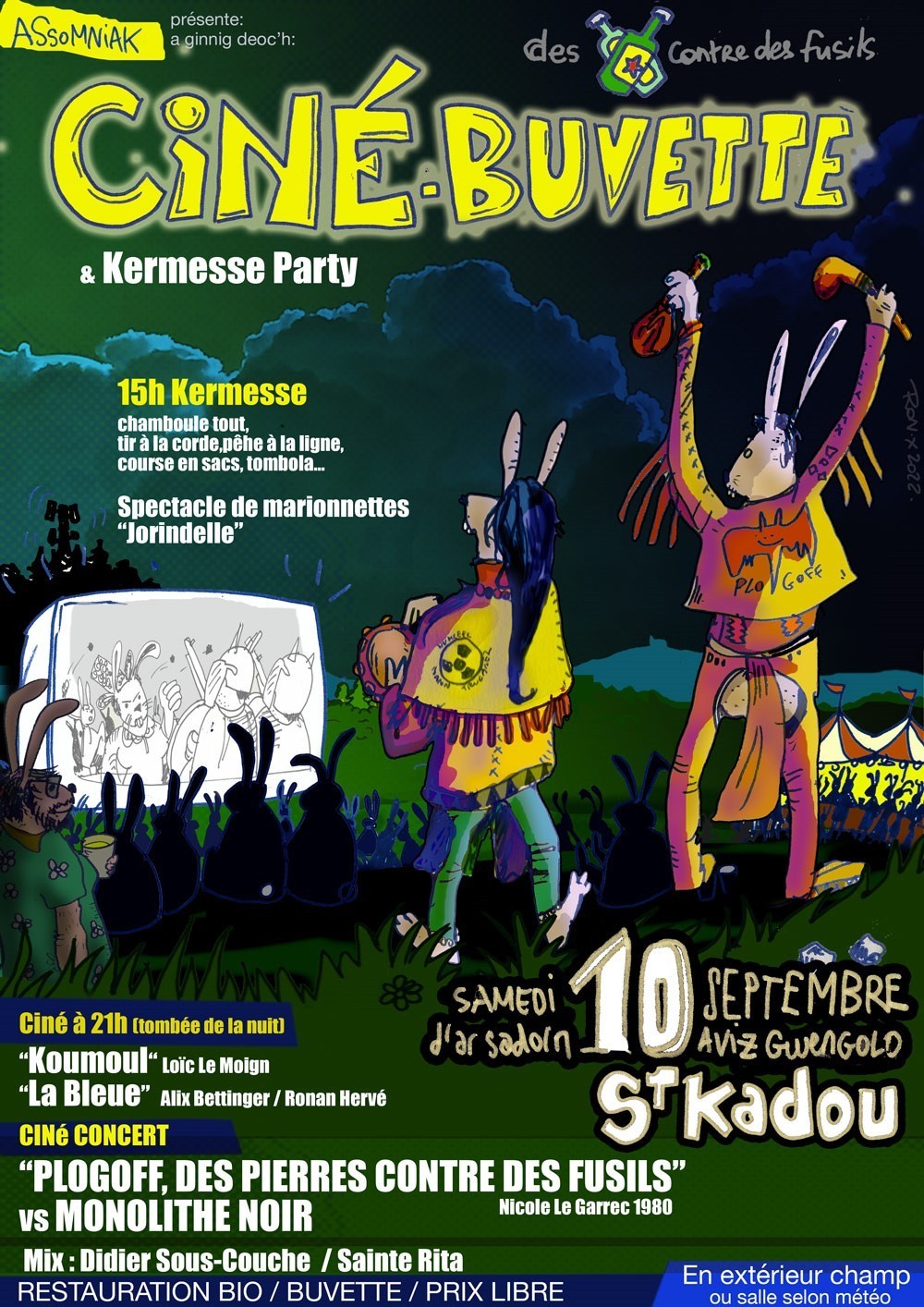 Affiche de l'événement Ciné-Buvette (2022) créée par ron-x